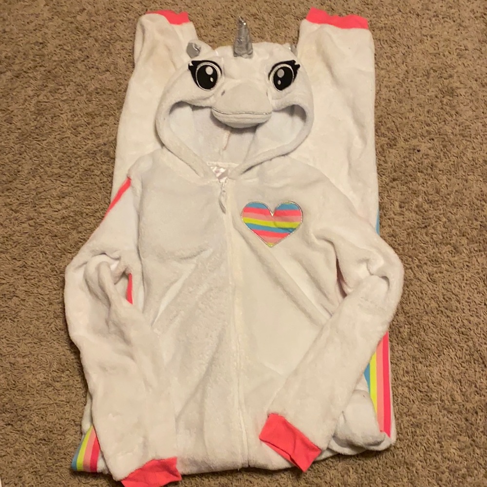Unicorn onesie pajama with wings size large